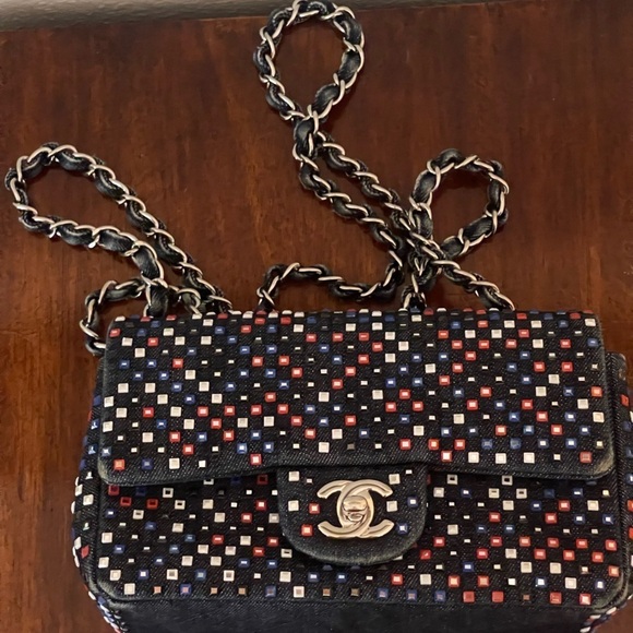 CHANEL Handbags - Chanel Mini Bijou Denim Shoulder Bag